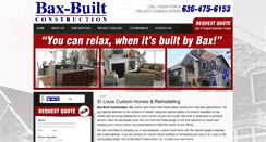 Desktop Screenshot of baxbuilt.com