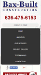 Mobile Screenshot of baxbuilt.com
