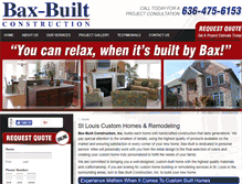 Tablet Screenshot of baxbuilt.com